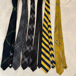 Bundle of winter/all-season ties (Band of Outsiders, J. Crew, Uniqlo